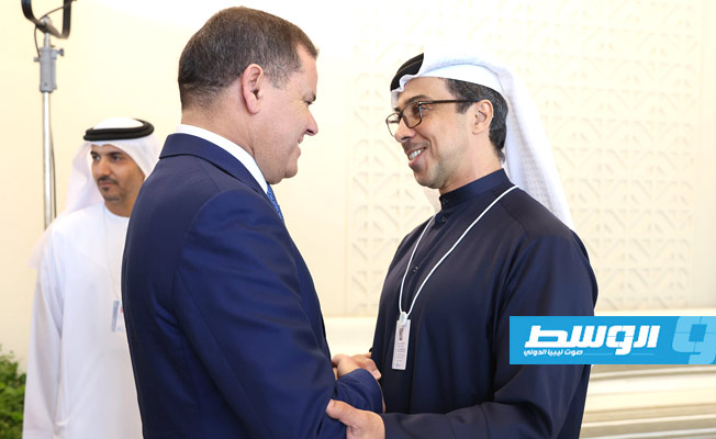 Dabaiba discusses economic cooperation with UAE Vice President