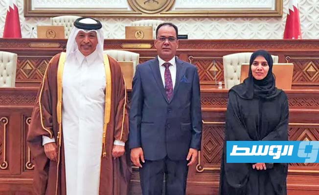 العريبي يبحث في الدوحة التعاون البرلماني مع مجلس الشورى القطري