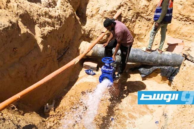 جهاز الإسكان: ضخ مياه الشرب لمناطق في صرمان