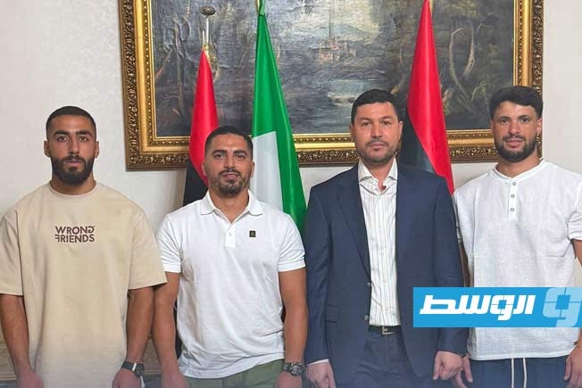 عودة الرياضيين الأربعة المحكومين في إيطاليا إلى ليبيا