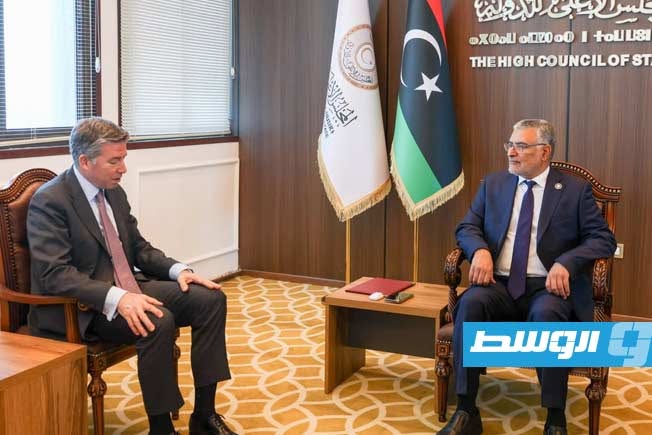تكالة يستعرض مع دبلوماسي تركي رؤية مجلس الدولة للتعامل مع التحديات الراهنة