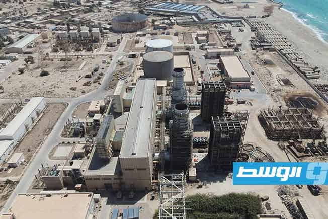 الوحدة الغازية السادسة بمحطة الزويتينة تقترب من الدخول إلى الشبكة الكهربائية