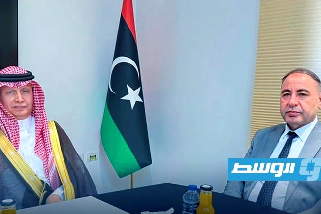 Al-Baour Discusses the Development of Relations Between Libya and the Kingdom with the Saudi Chargé d'Affaires