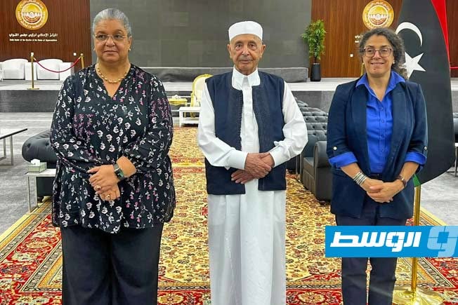 عقيلة يؤكد لتيتيه وخوري موقف مجلس النواب بشأن العملية السياسية