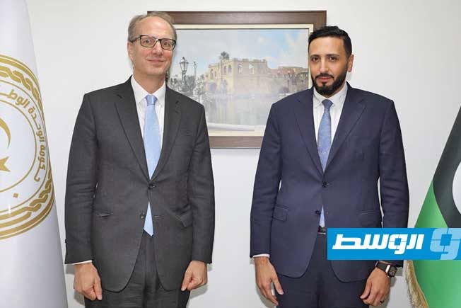 أبوشيحة يعرض على السفير البريطاني رؤية حكومة الدبيبة لمرحلة «جودة الحياة»