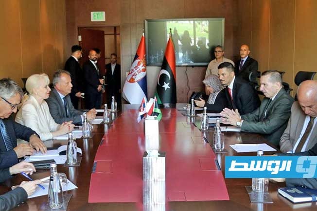 محادثات لتفعيل اللجنة الاقتصادية المشتركة بين ليبيا وصربيا