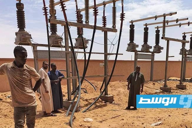 «الكهرباء»: بدء إصلاح عطل فني بمحطة حجارة في سبها
